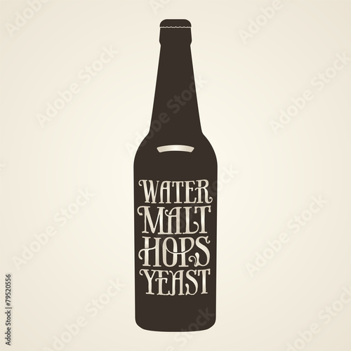 Vintage beer emblem