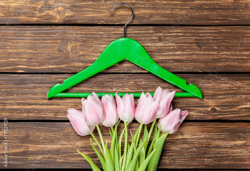 Tulips and hanger