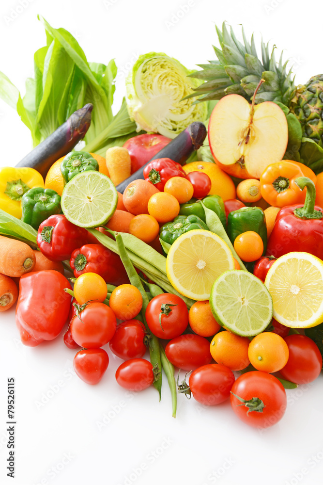 Naklejka 新鮮な野菜と果物