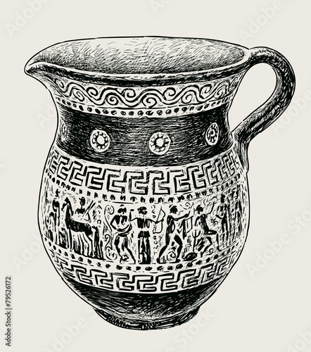 decorative greek jug