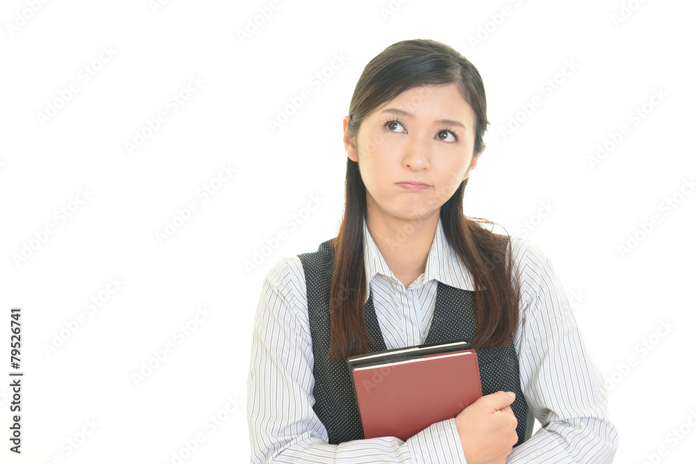 困惑する女性 困惑する女性