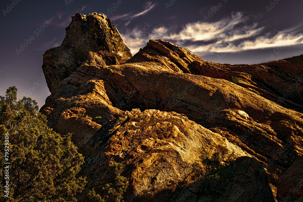 Sunset at Vasquez Rocks