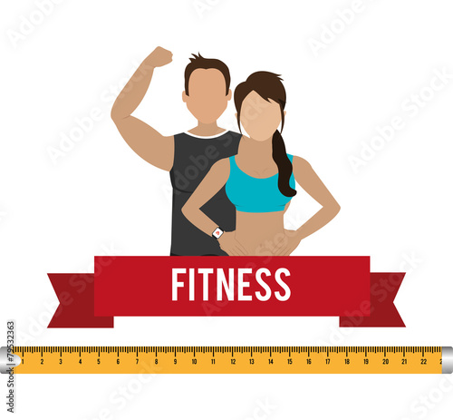 Fitness design, vector illustration.