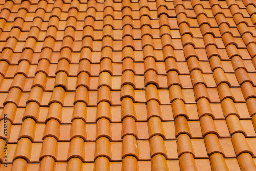 Orange roof tiles Orange roof tiles