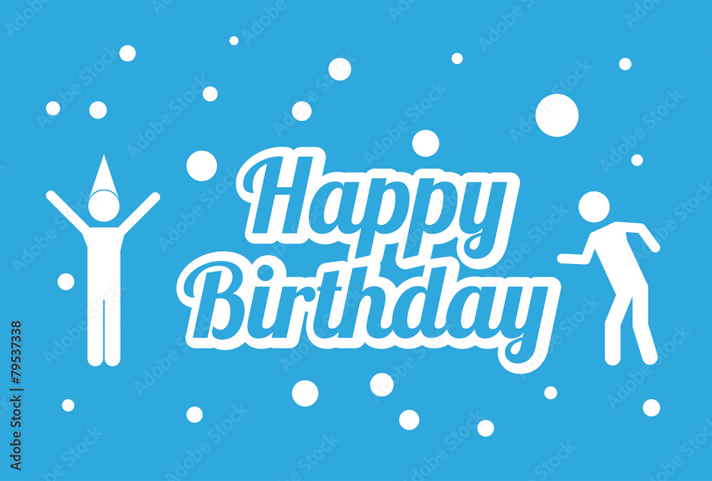 happy birthday design, vector illustration. happy birthday design, vector illustration.