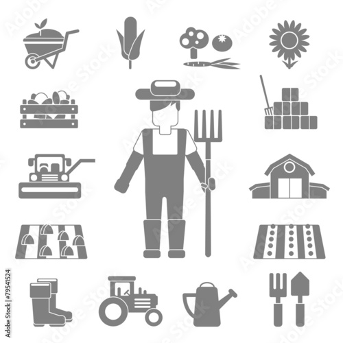 Farmer Icons Set