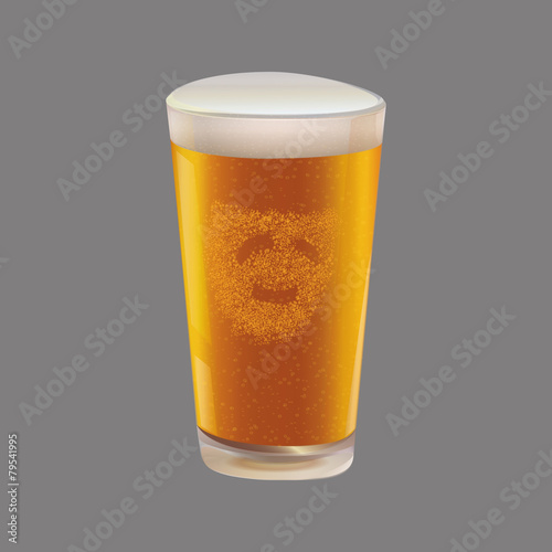 illustration of a glass of beer