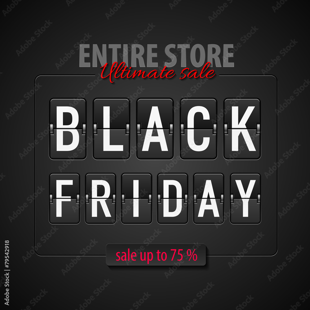 Fototapeta premium Black friday