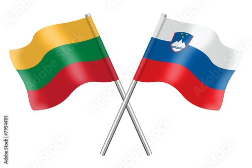 Free Download Flags: Lithuania and Slovenia - GFXLoad