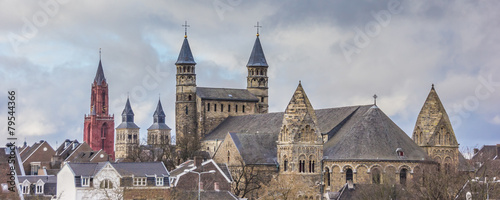 Panorama of Church towers in Maastricht