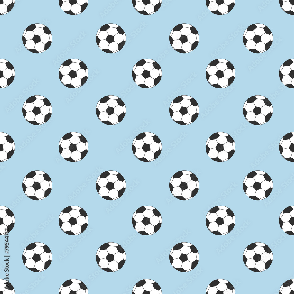 Footballs seamless pattern Footballs seamless pattern