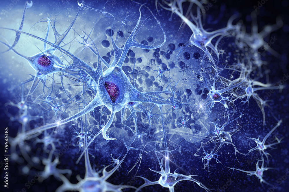 Obraz premium digital illustration neurons
