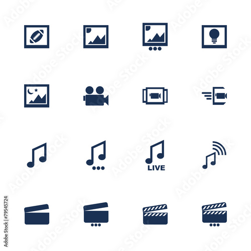 Multimedia icons