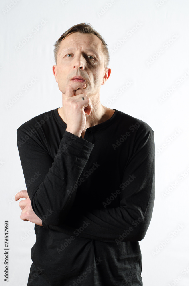 nachdenklicher Mann nachdenklicher Mann