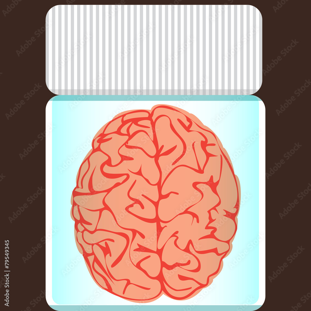 brain in a glass jar