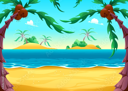 View on the seashore