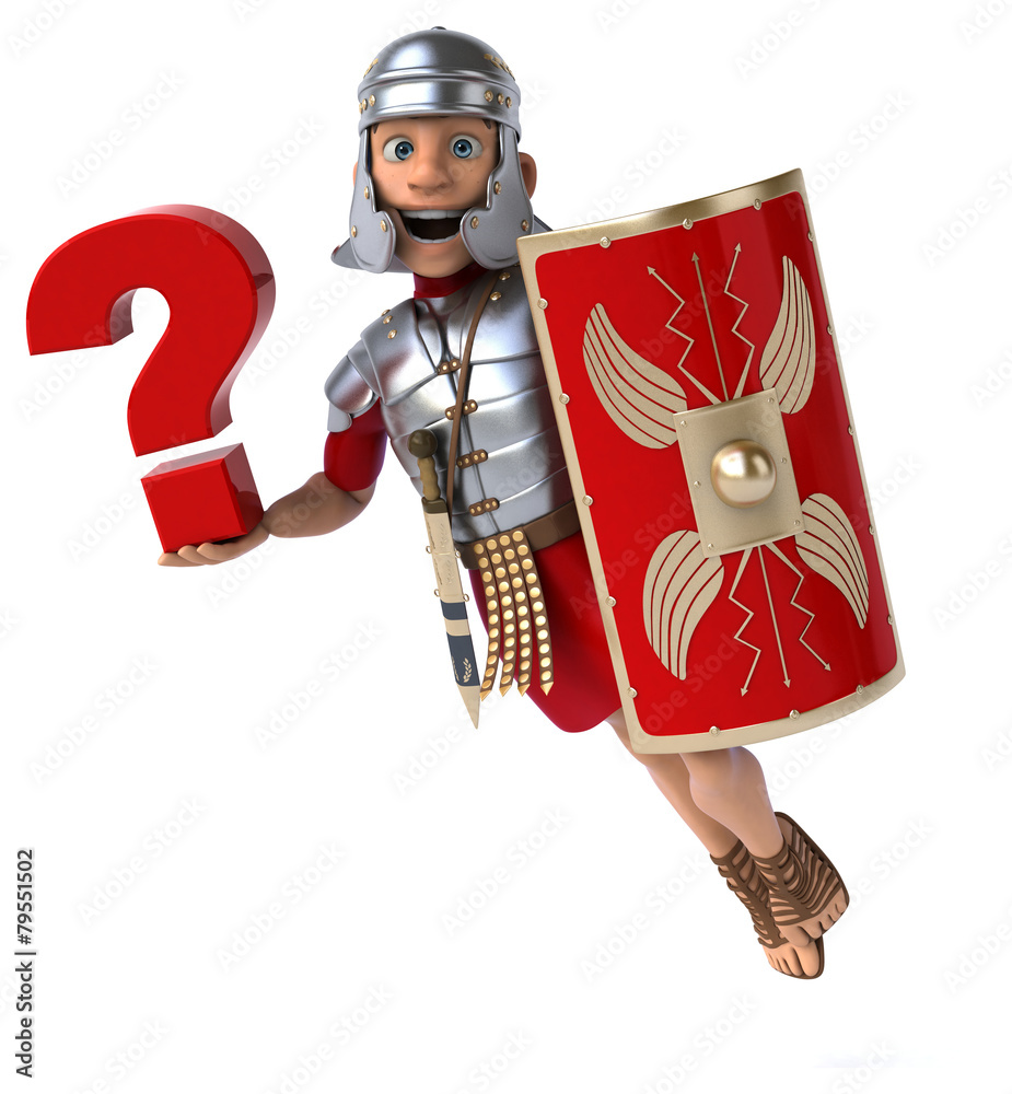 Naklejka premium Roman soldier