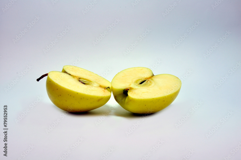 Green Apple Isolated on White