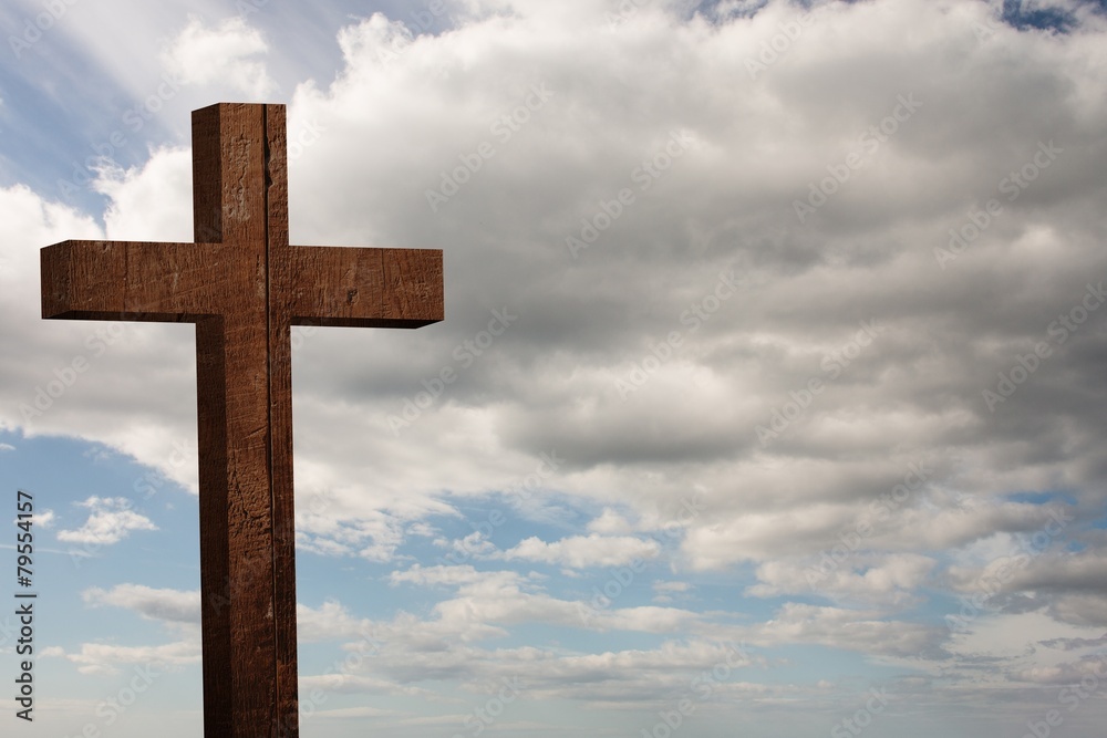 Cross against sky