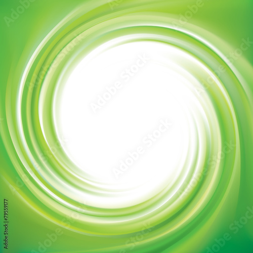 Vector swirling backdrop green color