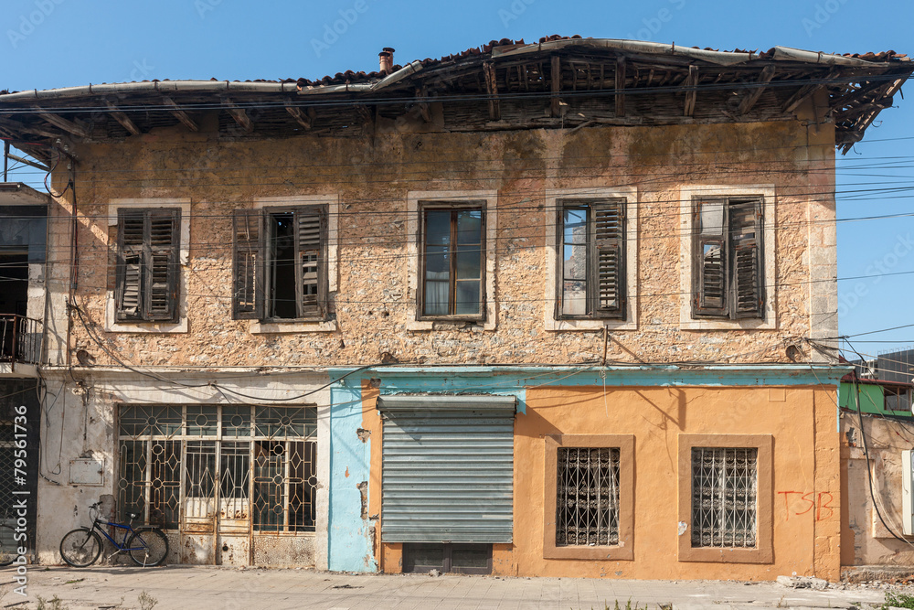 The one  old house in Albanian city Shkodra