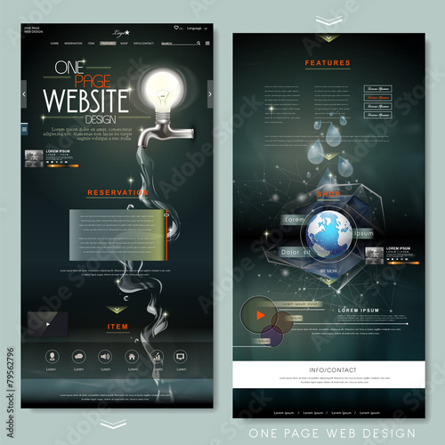creative one page website design template