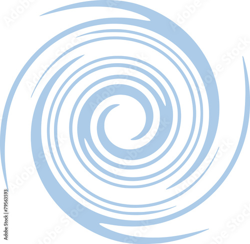 Espiral azul suave