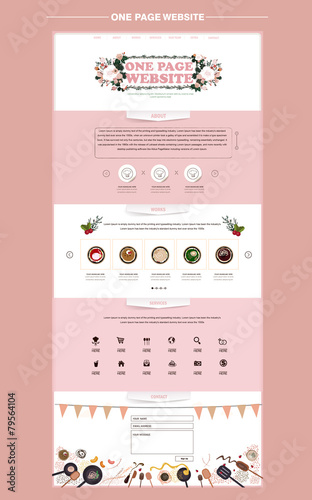 attractive one page website design template