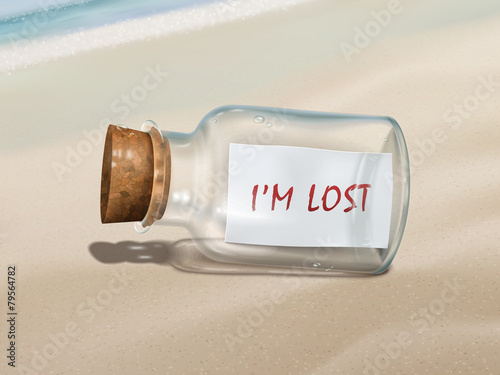 I'm lost message in a bottle