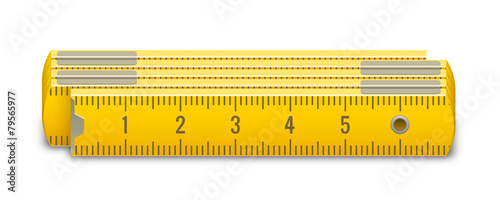 Mètre pliable vectoriel 1