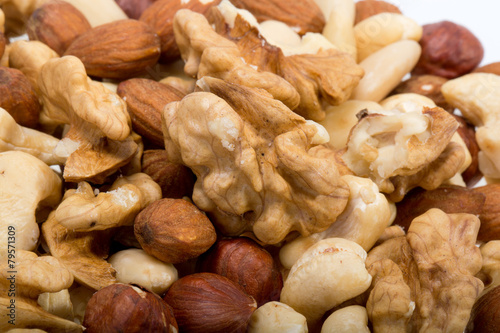 background of mixed nuts