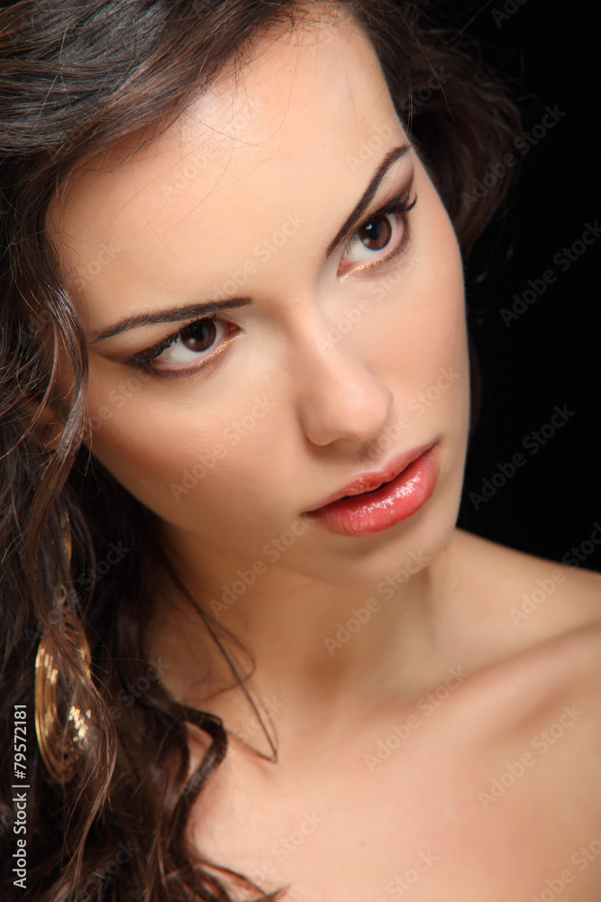 Fashion portrait of beautiful young woman Fashion portrait of beautiful young woman