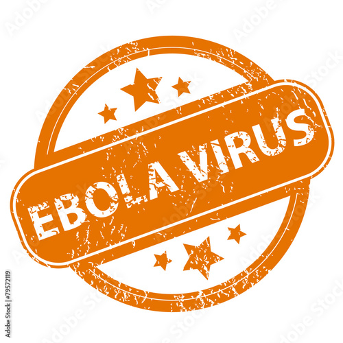 Ebola virus grunge icon