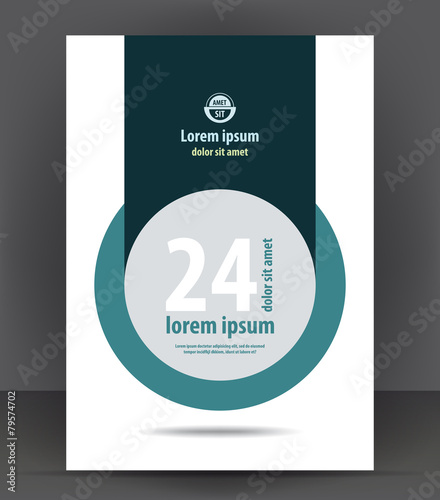 Magazine, flyer, brochure, cover layout design print template