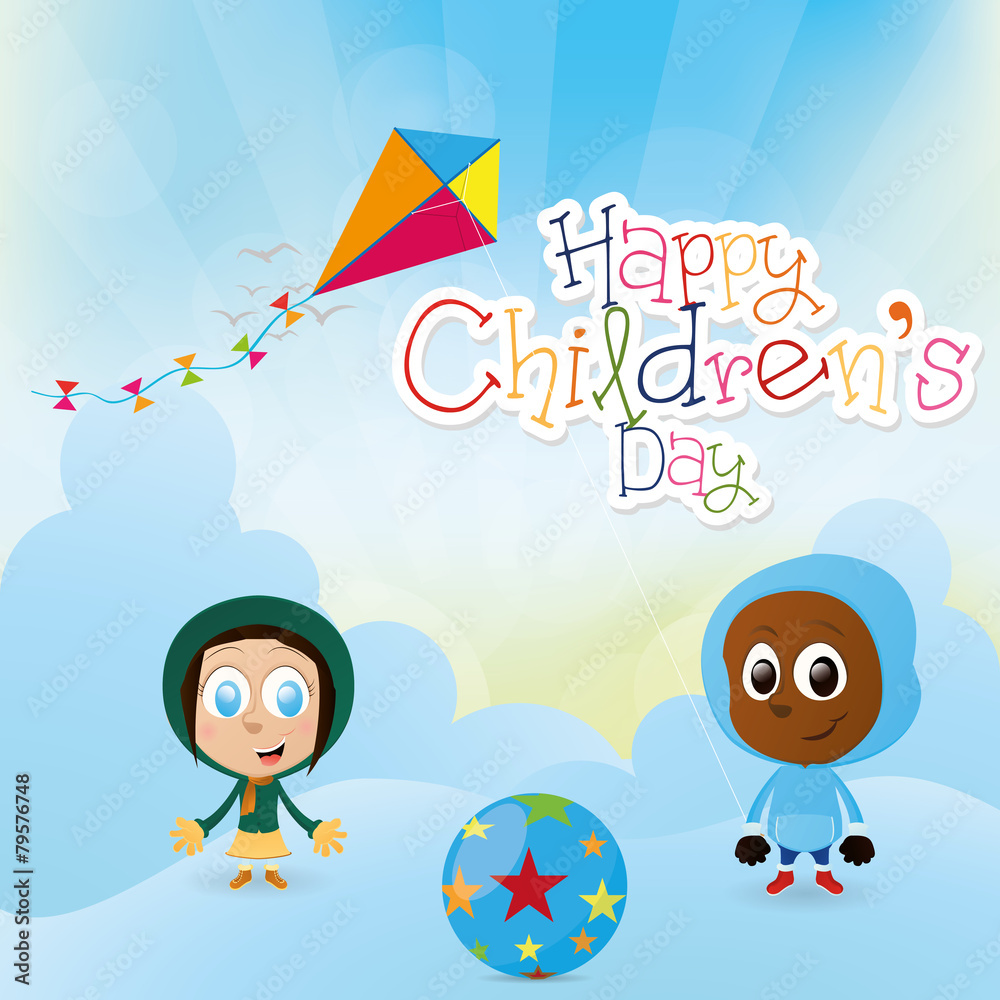 Obraz premium Happy children's day