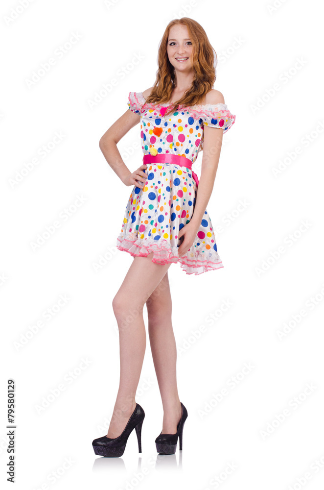 Fototapeta premium Young woman in fashion concept