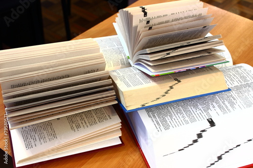 open book on the table