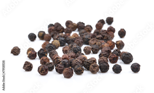 pepper seed on white background
