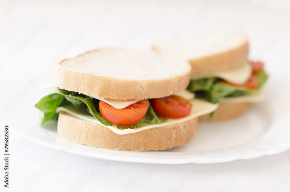 sandwiches on a plate