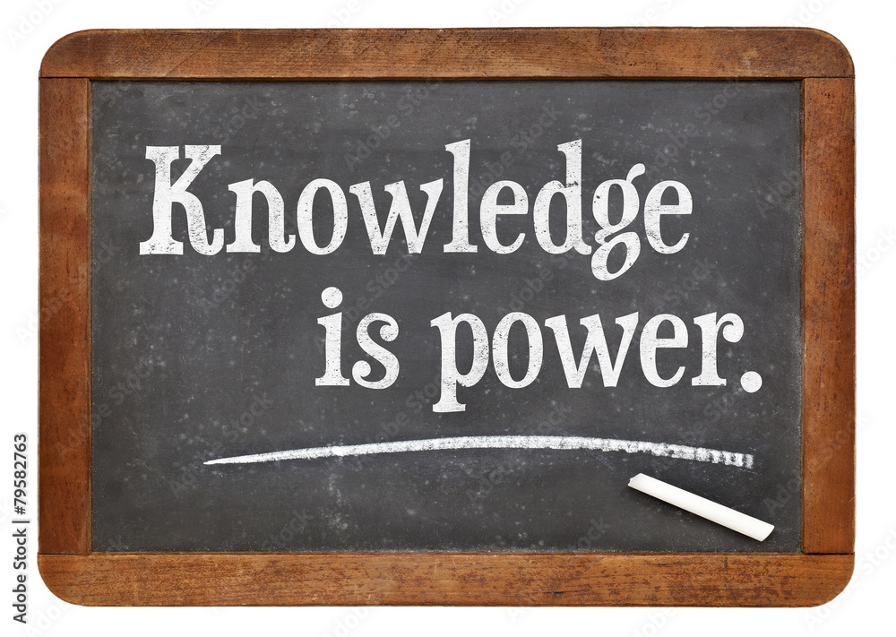 Obraz premium Knowledge is power