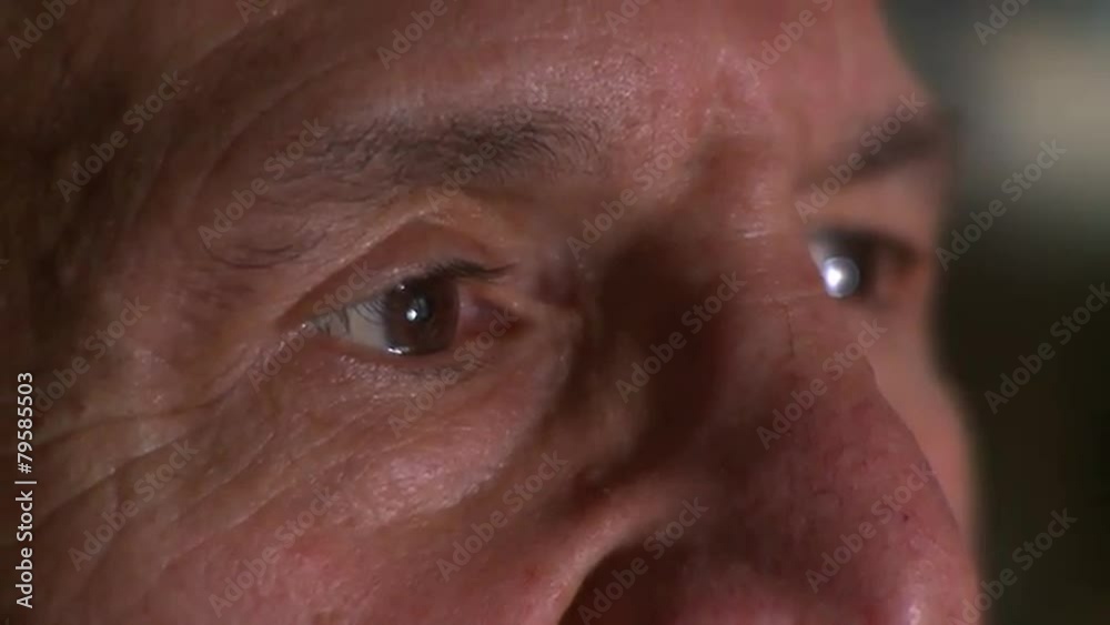 Close up shot of a male in his 60 Close up shot of a male in his 60