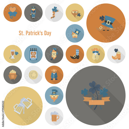 Saint Patricks Day Icon Set