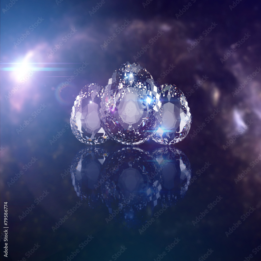 Fototapeta premium Diamentowe jajka