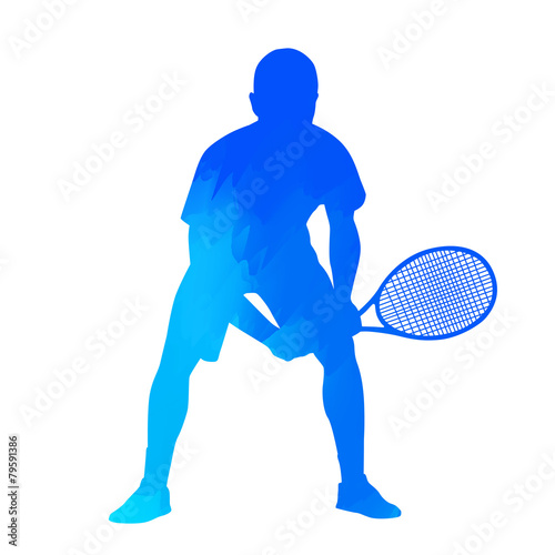Vector tennis player