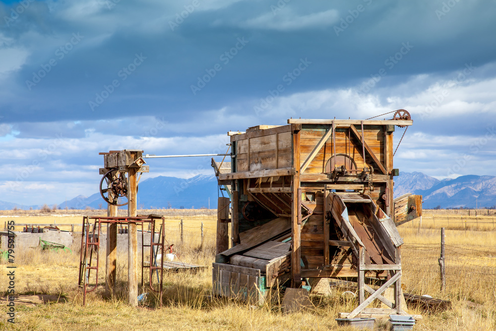 Fototapeta premium Dreschmaschine in USA