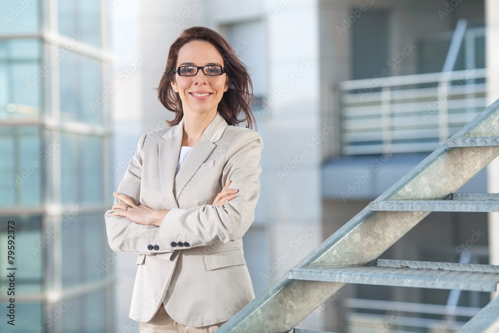 Portrait of confident mid adult businesswoman Portrait of confident mid adult businesswoman
