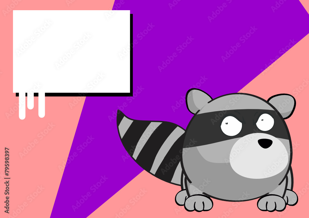 raccoon ball cartoon background