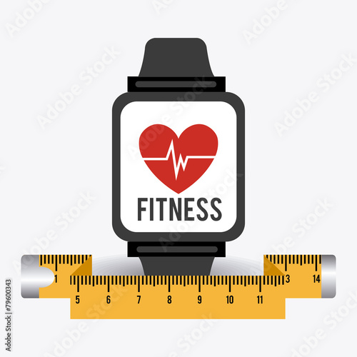 Fitness design, vector illustration.