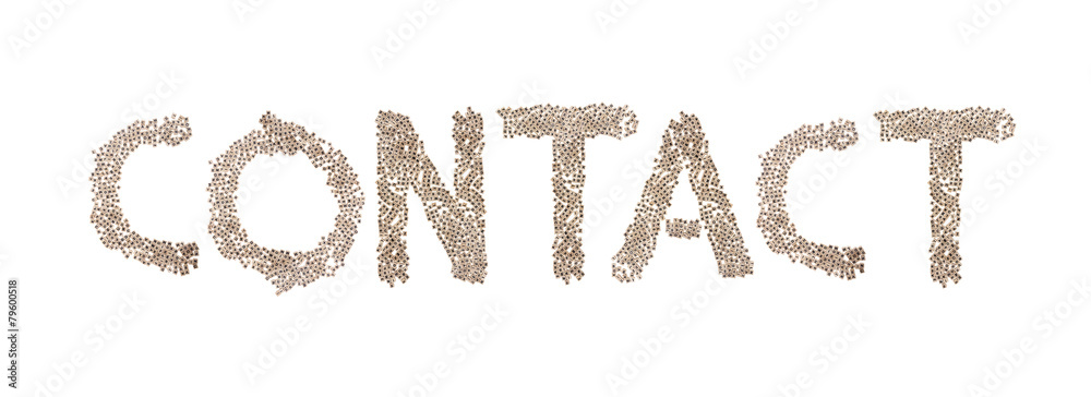 Contact written with small cubes Contact written with small cubes