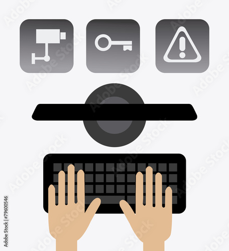 Security design, vector illustration.
